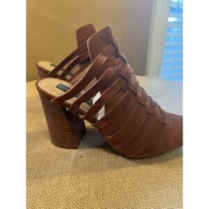 STEVEN by Steve Madden Sueded Leather Mules--Women's 9.5 M